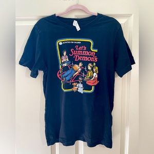 Bella + Canvas Let’s Summon Demons Black Tee Large